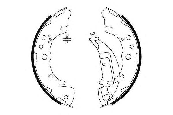 HELLA-PAGID Fékpofa 8DB355000-351