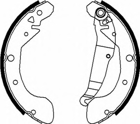 HELLA-PAGID Fékpofa 8DB355000-391