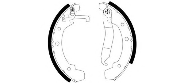 HELLA-PAGID 8DB355000-691 Fékpofa