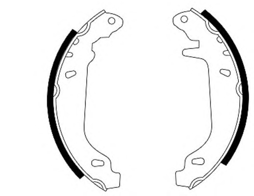 HELLA-PAGID Fékpofa 8DB355003-391