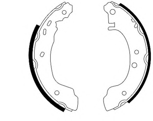 HELLA-PAGID Fékpofa 8DB355001-271