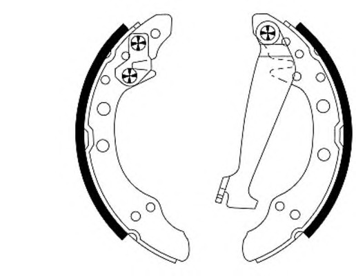 HELLA-PAGID Fékpofa 8DB355003-351