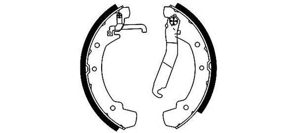 HELLA-PAGID Fékpofa 8DB355001-331