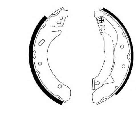 HELLA-PAGID Fékpofa 8DB355001-431