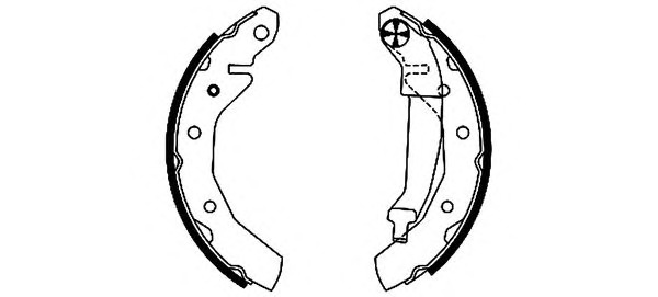 HELLA-PAGID Fékpofa 8DB355003-491