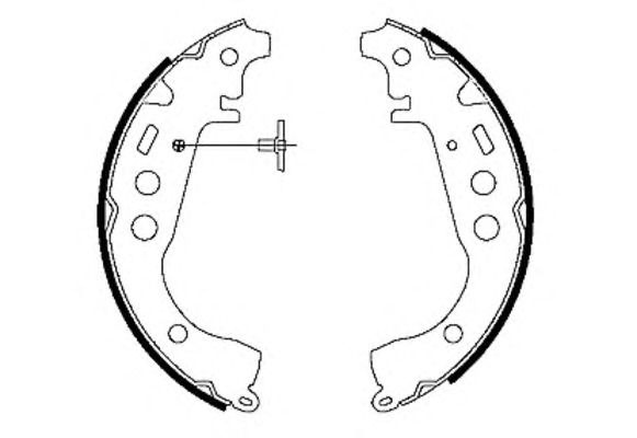 HELLA-PAGID Fékpofa 8DB355003-471