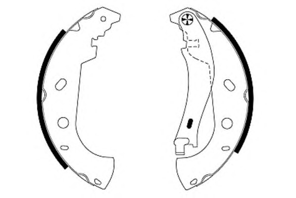 HELLA-PAGID Fékpofa 8DB355003-301