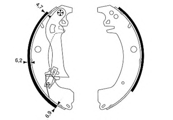 HELLA-PAGID Fékpofa 8DB355002-101