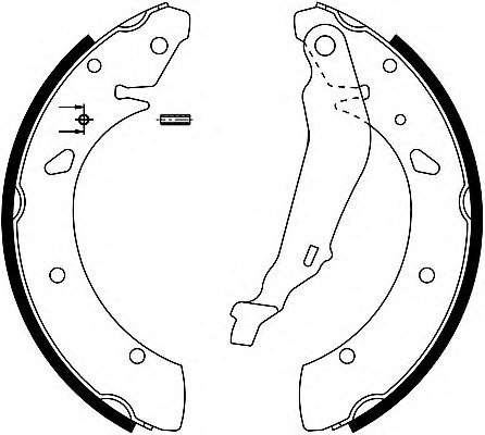 HELLA-PAGID Fékpofa 8DB355002-281