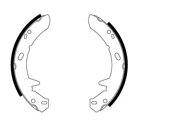 HELLA-PAGID Fékpofa 8DB355002-311