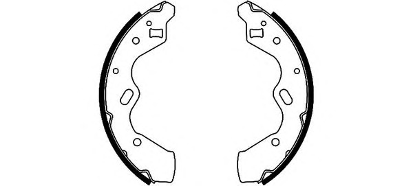 HELLA-PAGID Fékpofa 8DB355002-351