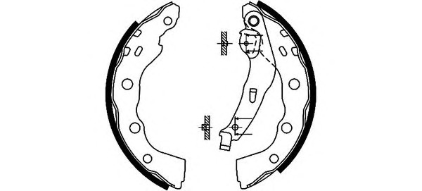 HELLA-PAGID Fékpofa 8DB355022-641