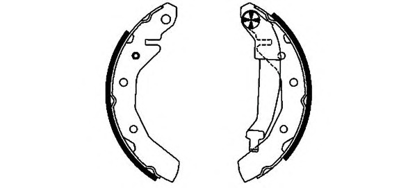 HELLA-PAGID Fékpofa 8DB355002-561