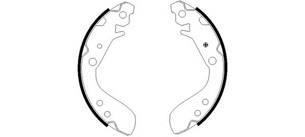 HELLA-PAGID Fékpofa 8DB355002-651