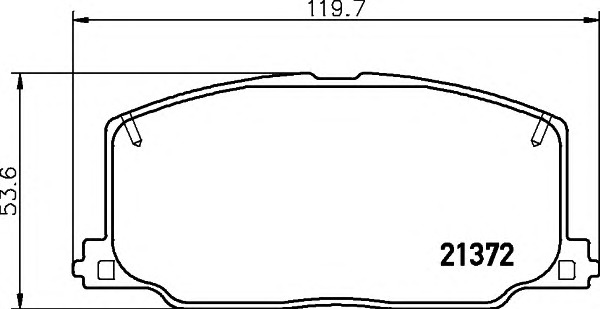 HELLA-PAGID Első fékbetét 8DB355005-771