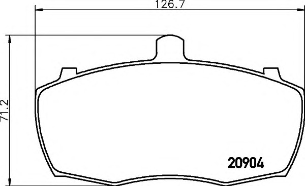 HELLA-PAGID Első fékbetét 8DB355005-851