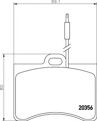 HELLA-PAGID Első fékbetét 8DB355005-911