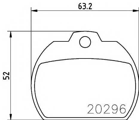 HELLA-PAGID Első fékbetét 8DB355005-921