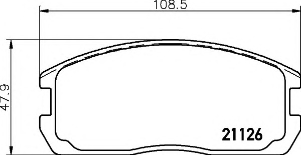 HELLA-PAGID Első fékbetét 8DB355006-201