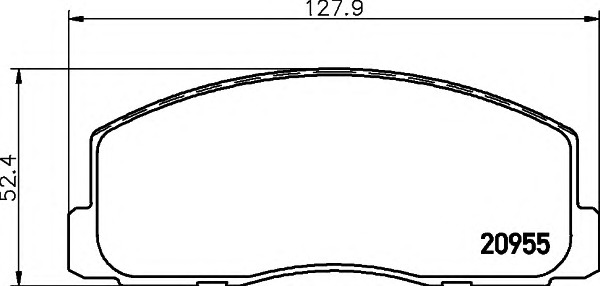 HELLA-PAGID Első fékbetét 8DB355006-221