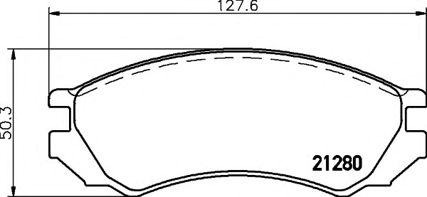 HELLA-PAGID Első fékbetét 8DB355006-441