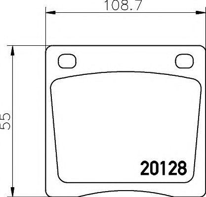 HELLA-PAGID Első fékbetét 8DB355007-181