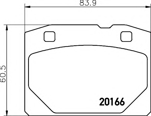 HELLA-PAGID Első fékbetét 8DB355007-191