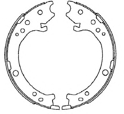 HELLA-PAGID Fékpofa 8DA355050-841