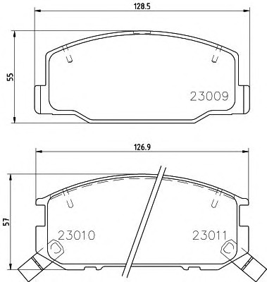 HELLA-PAGID Első fékbetét 8DB355009-831