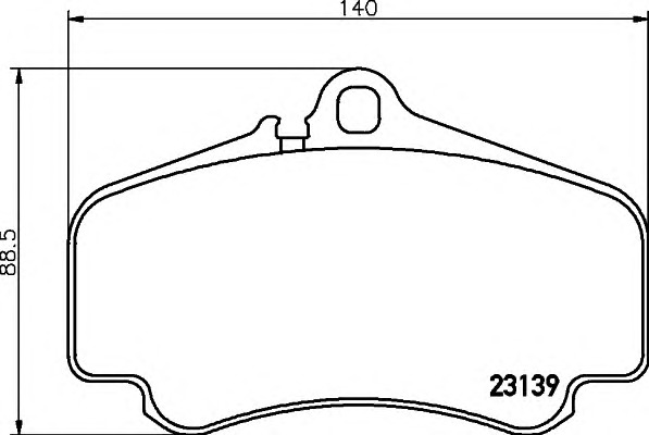 HELLA-PAGID Első fékbetét 8DB355009-841