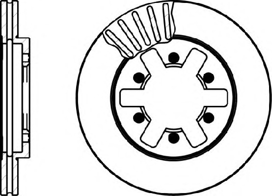 HELLA-PAGID Első féktárcsa 8DD355102-331