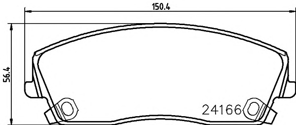 HELLA-PAGID Első fékbetét 8DB355011-901