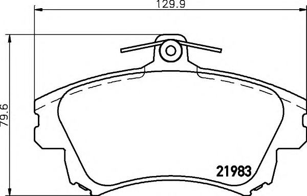 HELLA-PAGID Első fékbetét 8DB355017-041