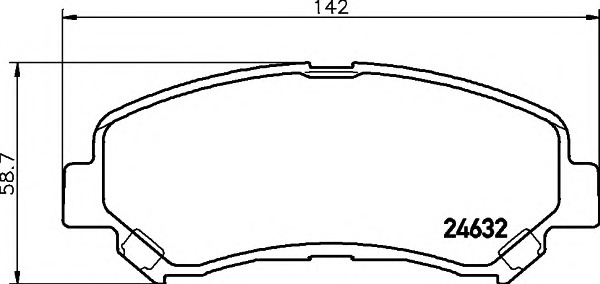 HELLA-PAGID Első fékbetét 8DB355013-781