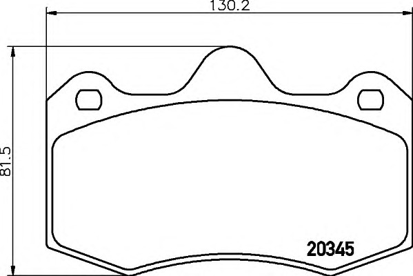 HELLA-PAGID Első fékbetét 8DB355014-251