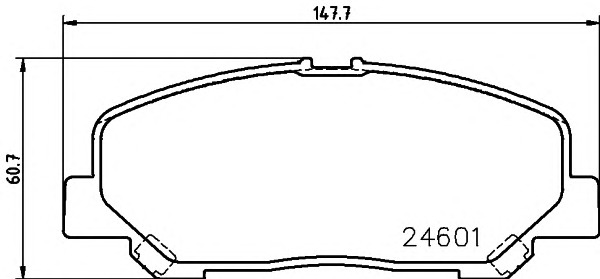 HELLA-PAGID Első fékbetét 8DB355014-391