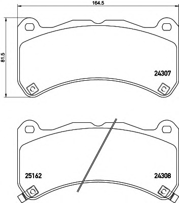 HELLA-PAGID Első fékbetét 8DB355015-471