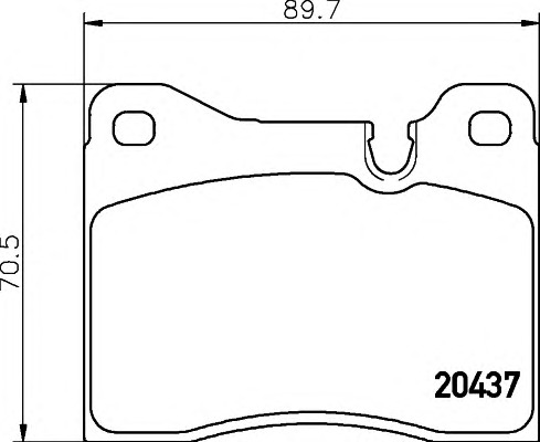 HELLA-PAGID Első fékbetét 8DB355017-551