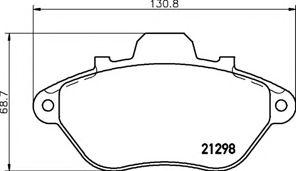 HELLA-PAGID Első fékbetét 8DB355019-051