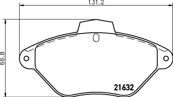 HELLA-PAGID Első fékbetét 8DB355019-211