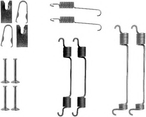 HELLA-PAGID Tartozékkészlet, fékpofa 8DZ355200-611