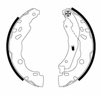 HELLA-PAGID Fékpofa 8DB355020-071