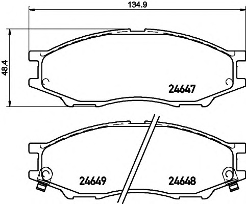 HELLA-PAGID Első fékbetét 8DB355020-041