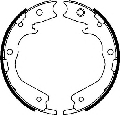 HELLA-PAGID Fékpofa 8DA355050-951