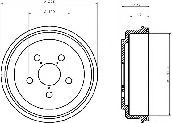 HELLA-PAGID Fékdob 8DT355302-071