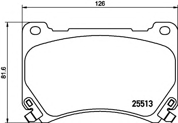 HELLA-PAGID Első fékbetét 8DB355020-451