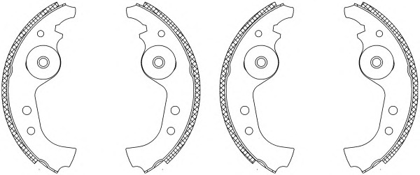 HELLA-PAGID Fékpofa 8DB355003-091