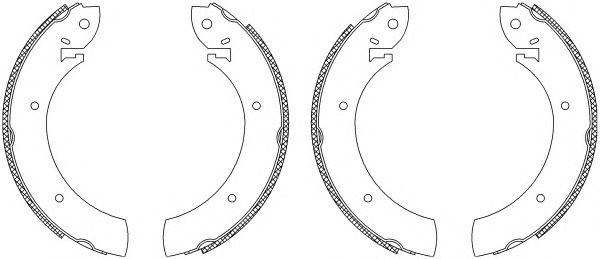 HELLA-PAGID Fékpofa 8DB355003-251