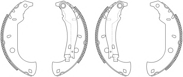 HELLA-PAGID Fékpofa 8DB355003-361