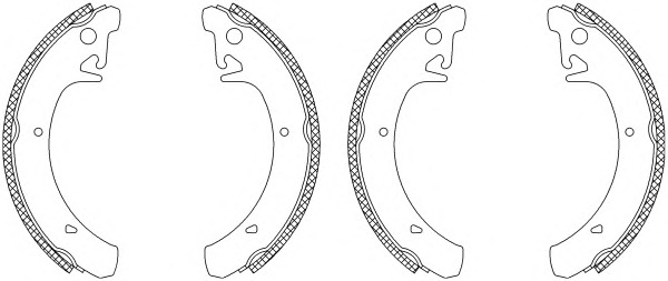 HELLA-PAGID Fékpofa 8DB355003-541